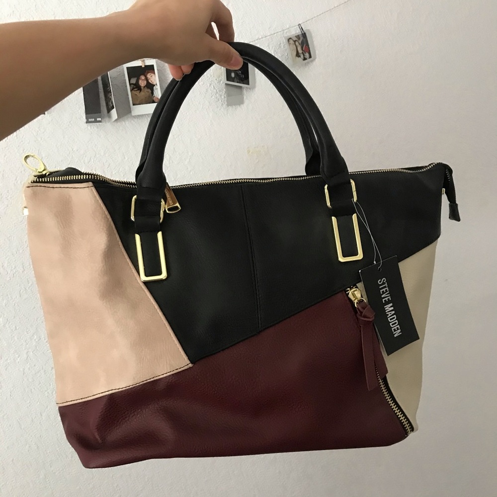 Steve Madden | Colorblock Crossbody Satchel Bag